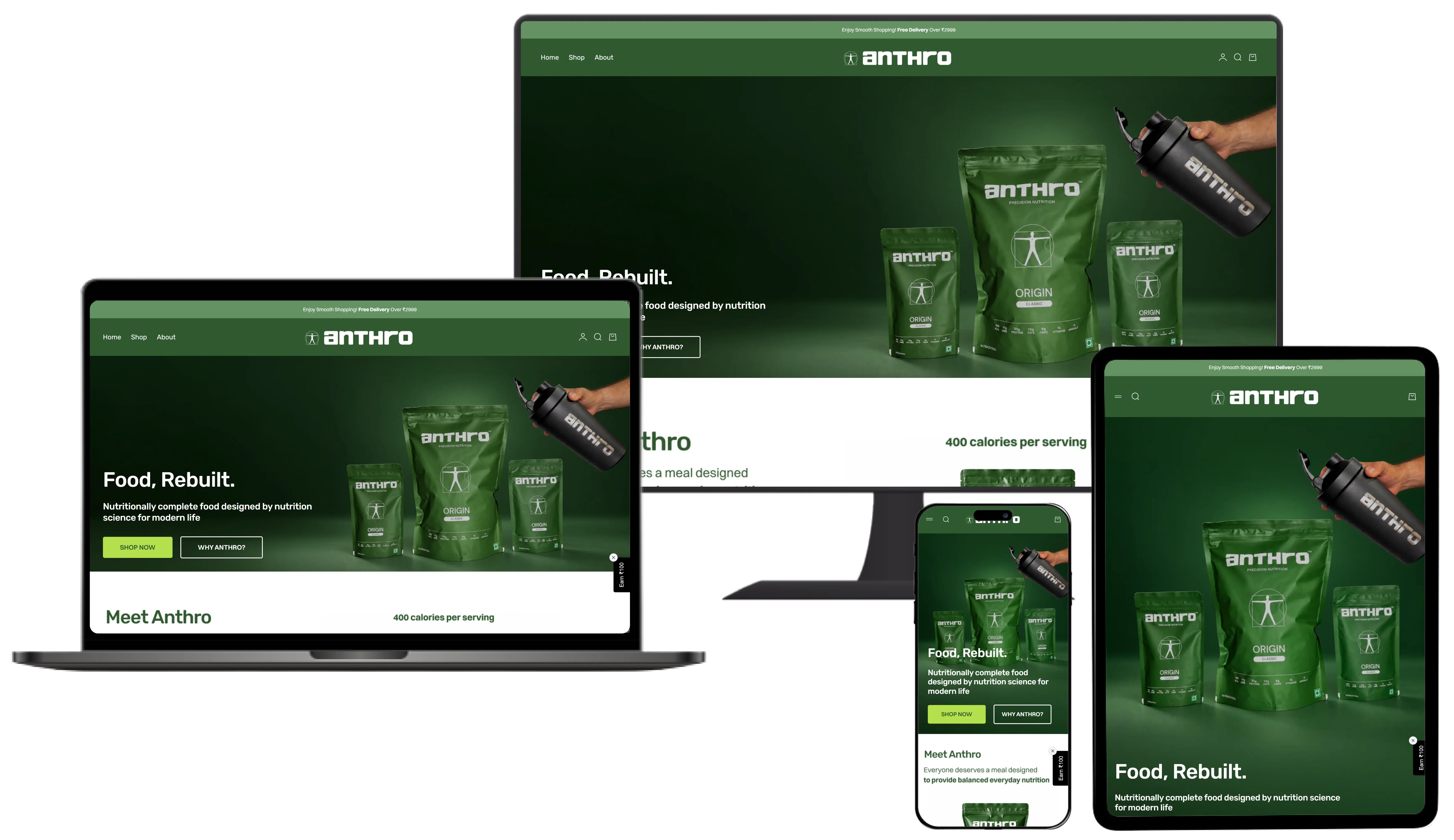 Anthrofood - Hire Shopify Experts - Shopify plus development - Shopify development experts